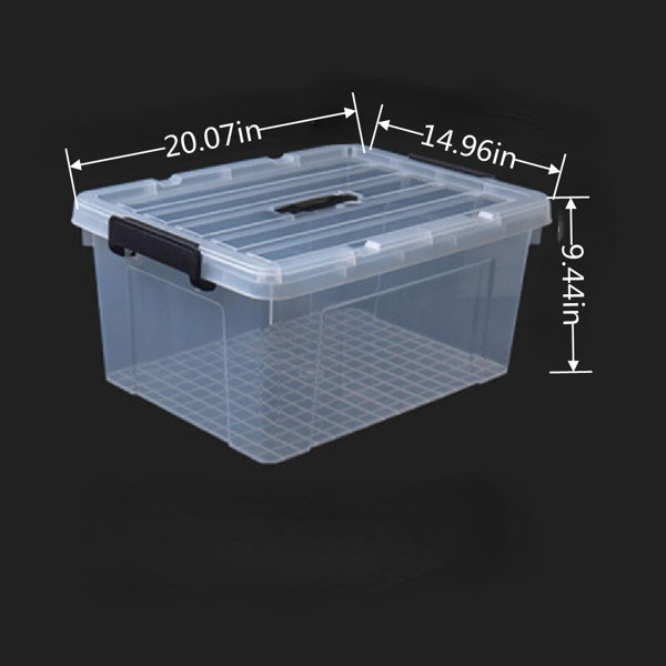 Umber Rea Storage Box Transparent Storage Plastic Sorting Box Quilt Clothes  Toy Storage Box Covered Storage Box