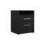 Table de chevet compacte Eter avec deux tiroirs et une tablette, rangement de chevet minimaliste-435172030