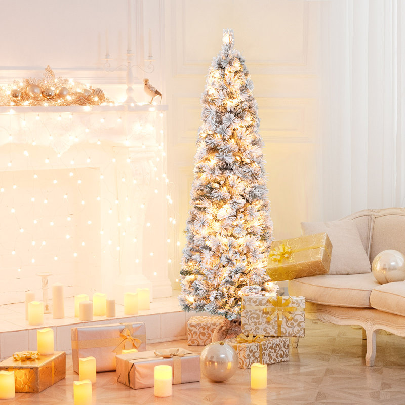 Arbre de Noël artificiel 4,5 pi avec lumières de Noël 4,5 pi, 4.5'