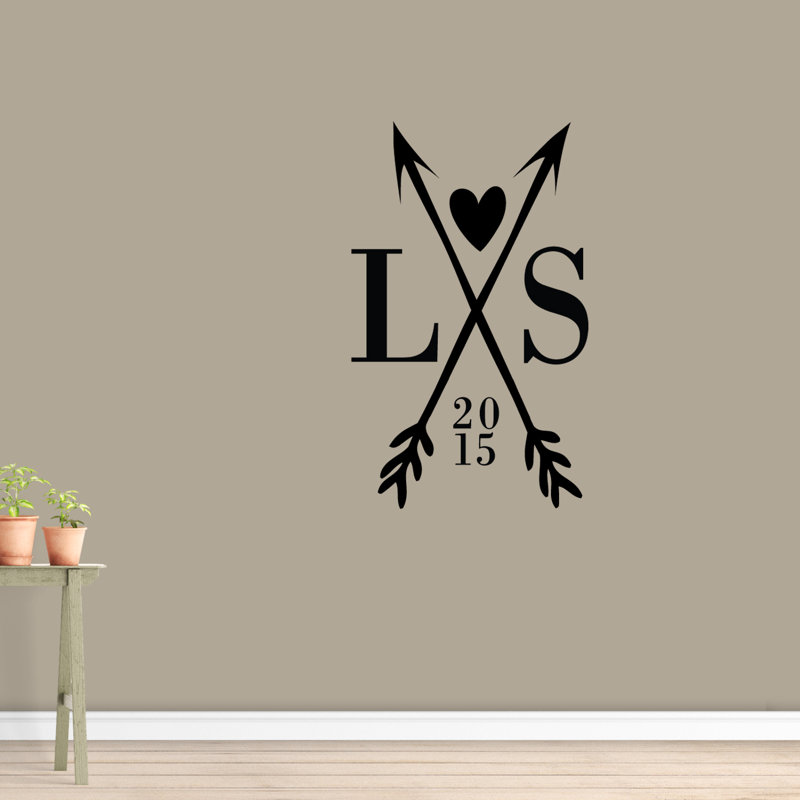 Theis Text & Numbers Wall Decal, Black, Yes
