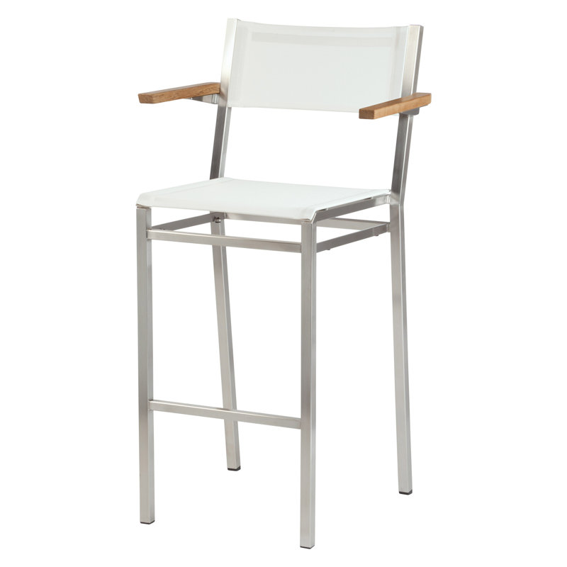 Equinox Outdoor Dining Chair, 29", Pearl