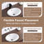  Petit lavabo encastré ovale 18 po x 12 po KARAMAG pour salle de bain compacte