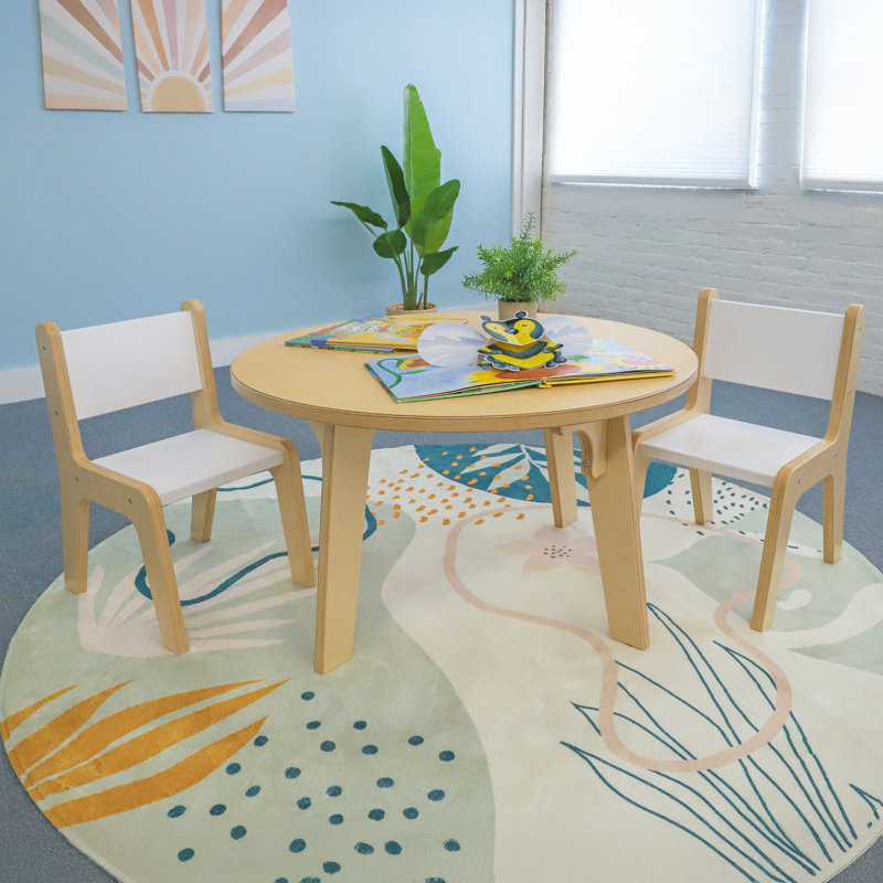 Table d'activité circulaire, H 20 po x l 35 po x P 35 po