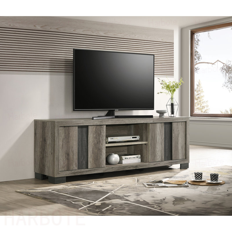 Meuble de salon, Brun / gris
