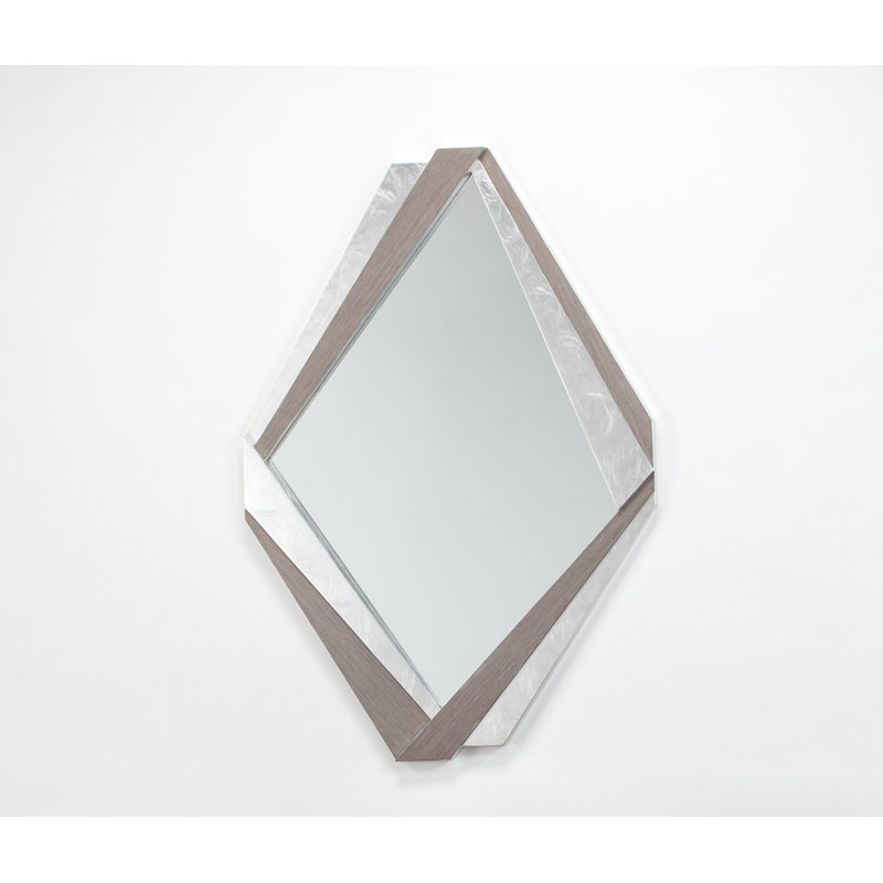 Flat Engineered Wood Wall Mirror
