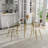 Harisan 4 - Person Glass Top Four Leg Dining Set-857395608-809913560