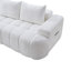 Très grand canapé modulaire incurvé de 100 po à l'avant compressé, canapé Boucle 3 places en forme de nuage avec mousse à haute résilience, facile à déplacer et à expédier, canapé surdimensionné moderne pour le salon-1612757822