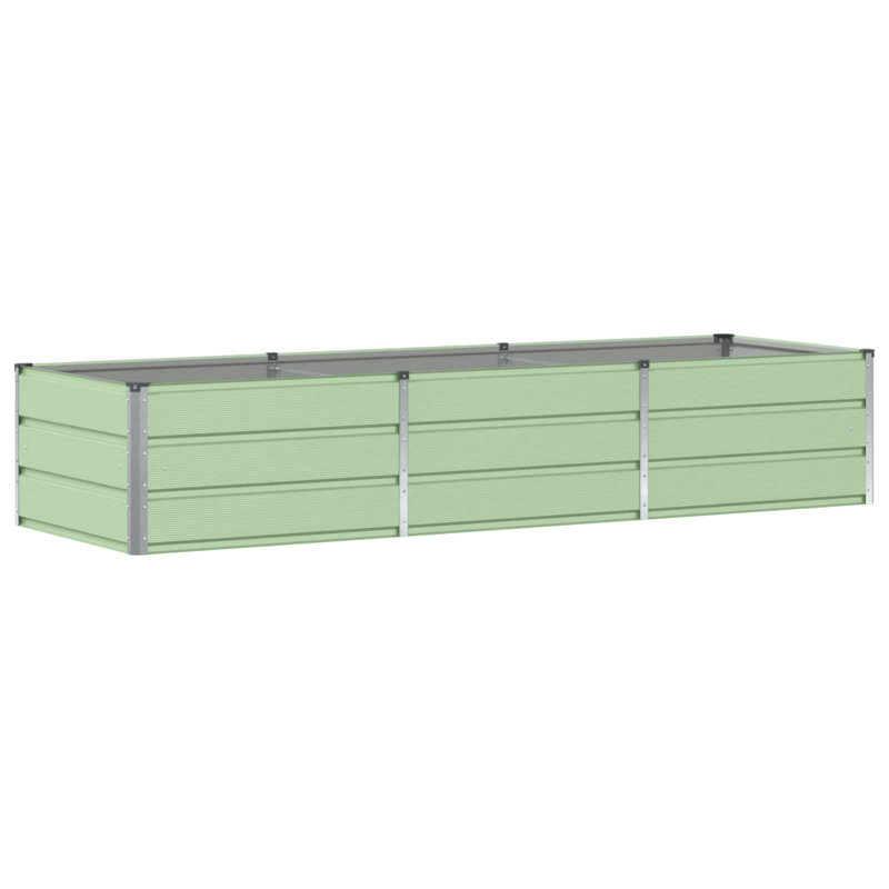 Planter Steel, 45cm H x 240cm W x 80cm D, Green