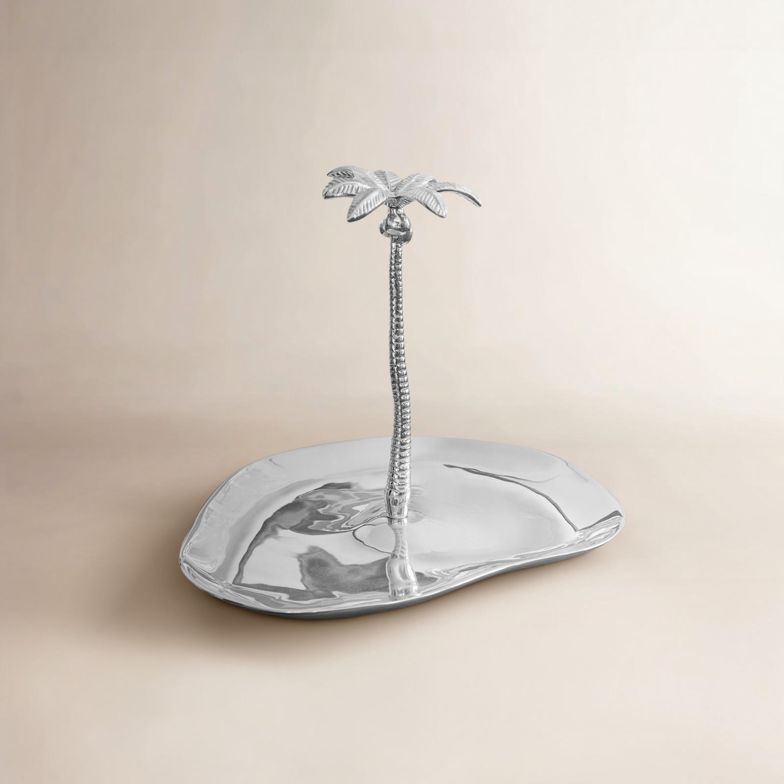 Palmy Nights Aluminum Platter