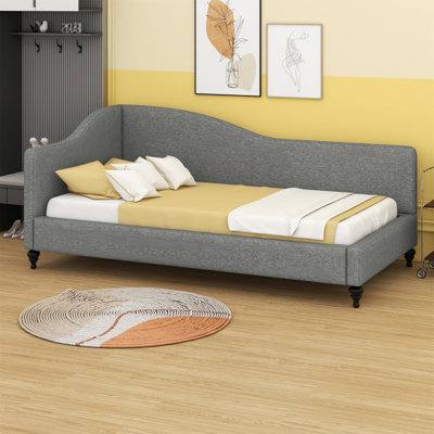 L-Shaped Daybed, With Solid Wood Legs by Lark Manor