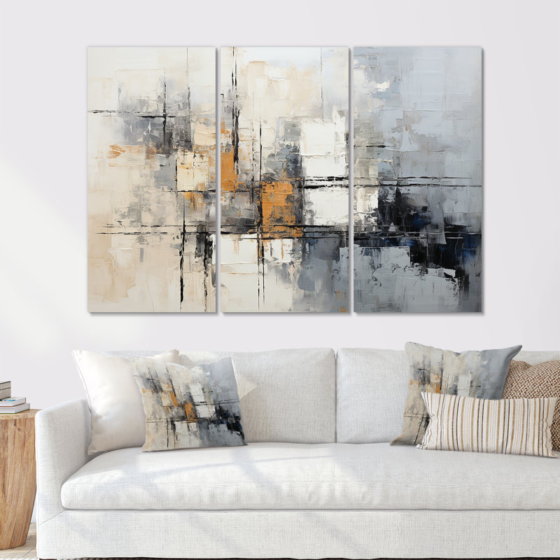 Simple Winter Landscape III - Winter Landscape, ensemble d'art sur toile, Toile tendue, H 32 po x l 48 po x P 1 po