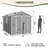 8ft x 10ft Versatile Outdoor Resin Tool Shed