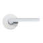 Levier de passage Bravura 839-6 Delray sur rosette contemporaine ronde en chrome poli