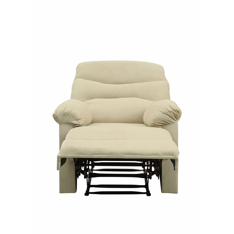 Beige Microfiber Motion Recliner