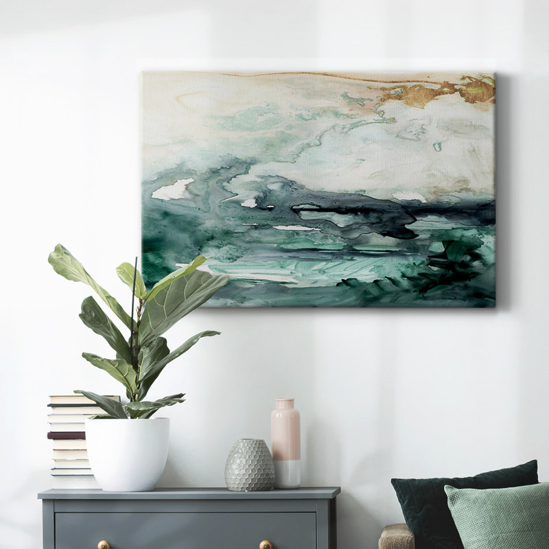 Toile tendue avec écume de mer I-Gallery, H 12 po x l 18 po