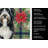 Black Bearded Collie Christmas PoinsettIas Kitchen Towel-2080584087
