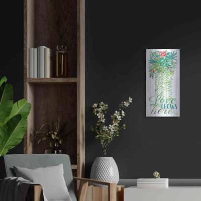 «Love Grows Hanging Plant» par Cindy Jacobs, art mural en métal