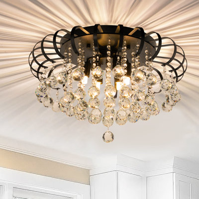 Lustre moderne en cristal 6 lumières K9