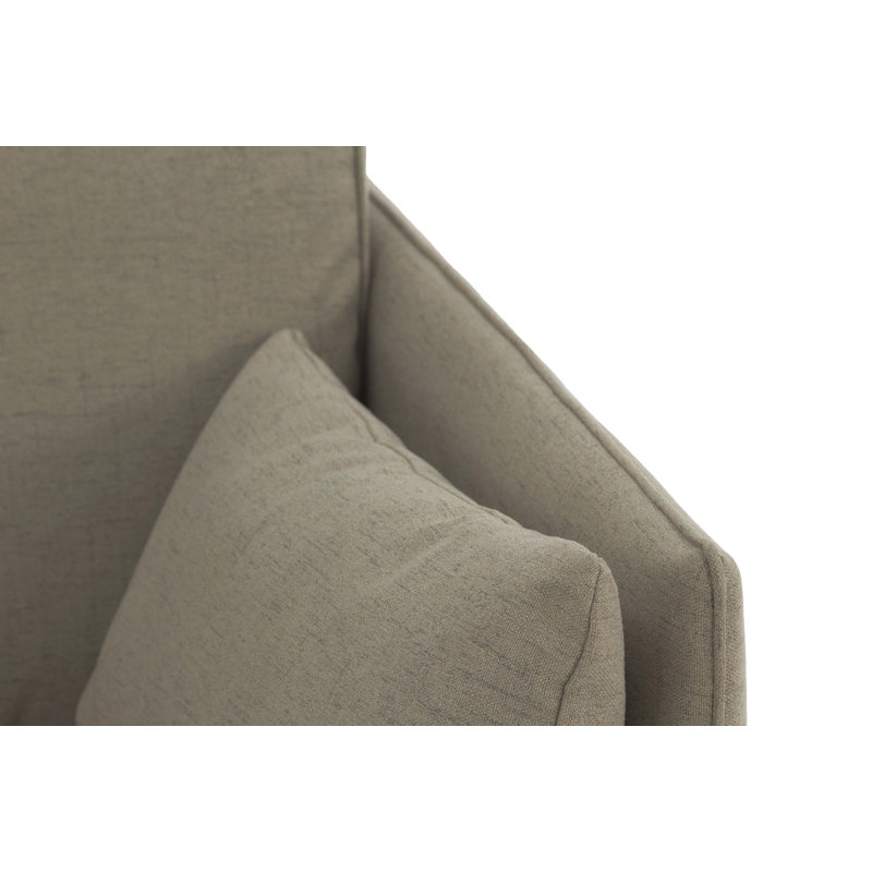 Upholstered Armchair, Grey