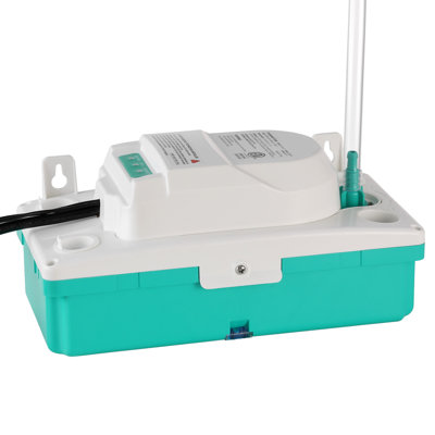 Condensate Pump, 1/24 HP, 110 GPH, 24 ft Lift, 100-240V Automatic AC Condensation Removal Pump with Safety Switch & 20 ft Tubing, for Air Conditioner, Dehumidifier, HVAC, Furnace, Ice Maker