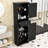 Luxurious Wood Bathroom Storage Cabinet with Adjustable Shelves-706862618-730963301