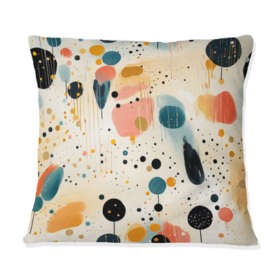 Polka Dots Throw Pillow