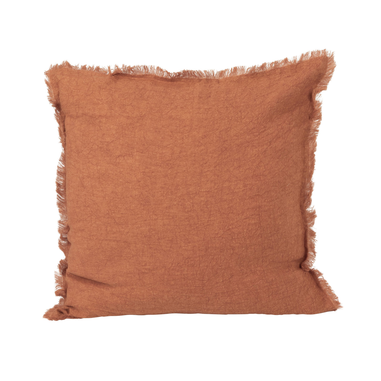 Julianne 20" x 20" Linen Throw Pillow, Orange