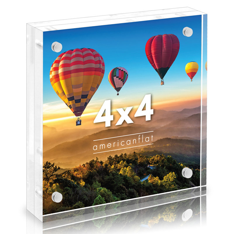 8x10 Clear Acrylic Magnetic Frame for Tabletop and Wall Display