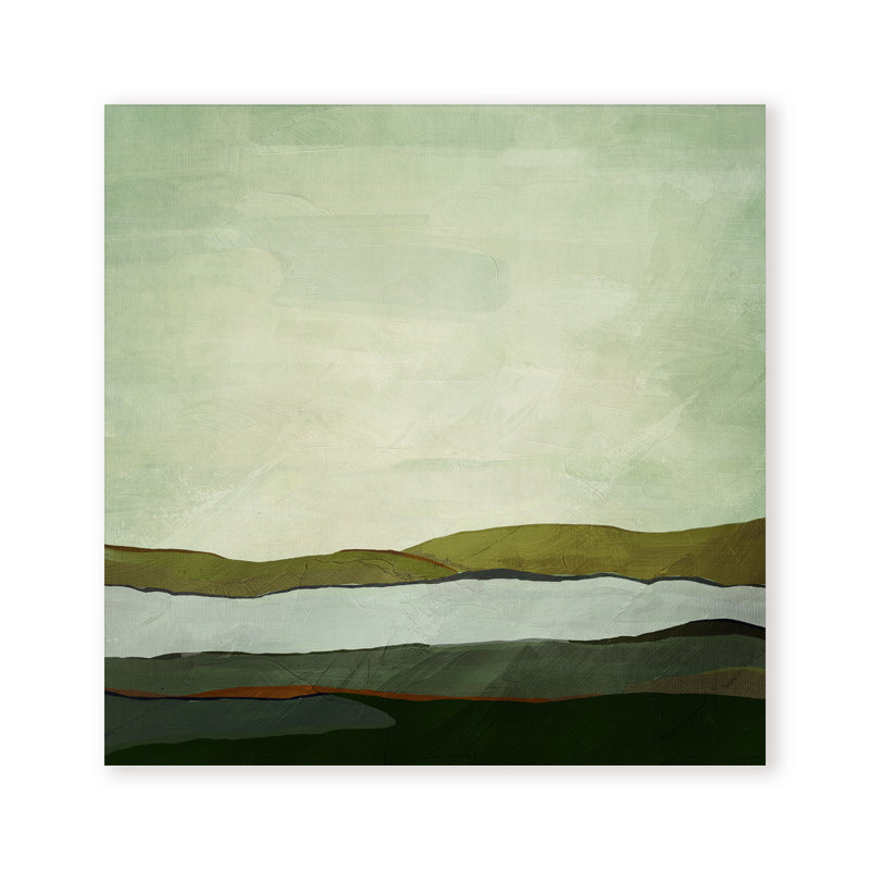 Sunset Mirage by ChiCi Decor, 48" H x 48" W x 1.5" D, Wrapped Canvas, Does Not Apply