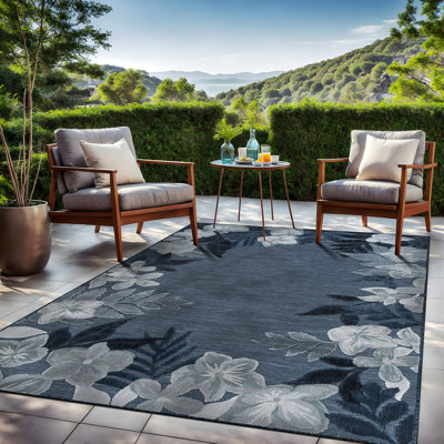 Tapis floral d'intérieur pour l'extérieur