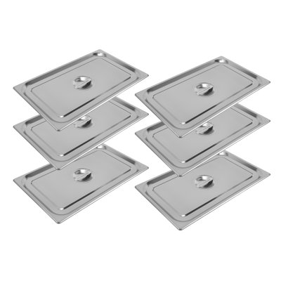 SUNYOU Universal 6 - Piece Stainless Steel Lid Set