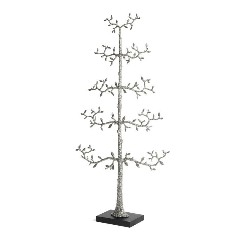 Espalier Christmas Ornament Tree Figurine / Sculpture, 71" H x 38.5" W x 2" D