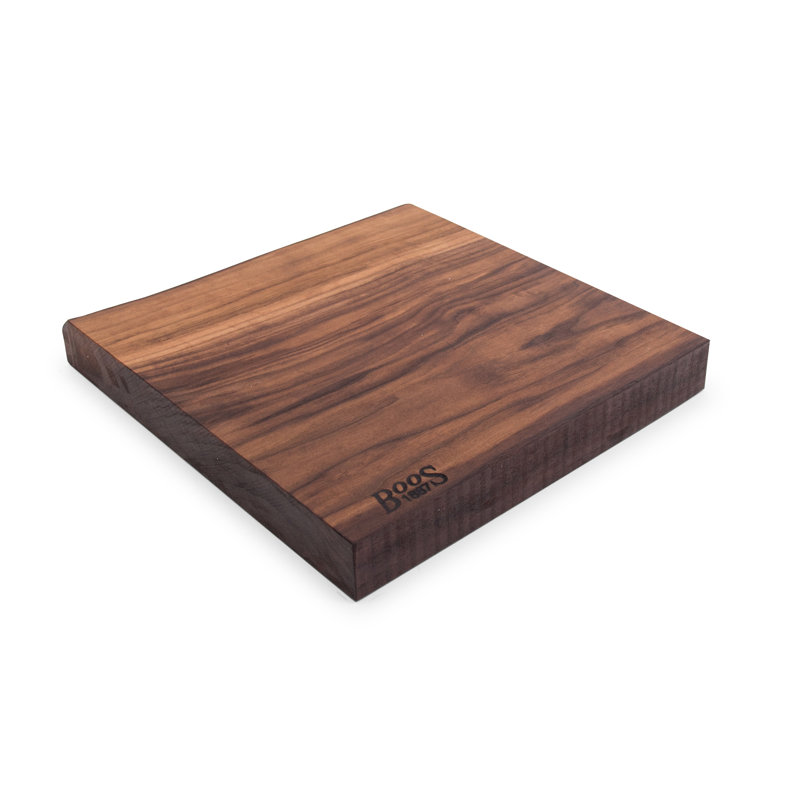 Rustic-Edge Design Reversible Cutting Board, 1.75" H x 12" W x 13" D, Walnut