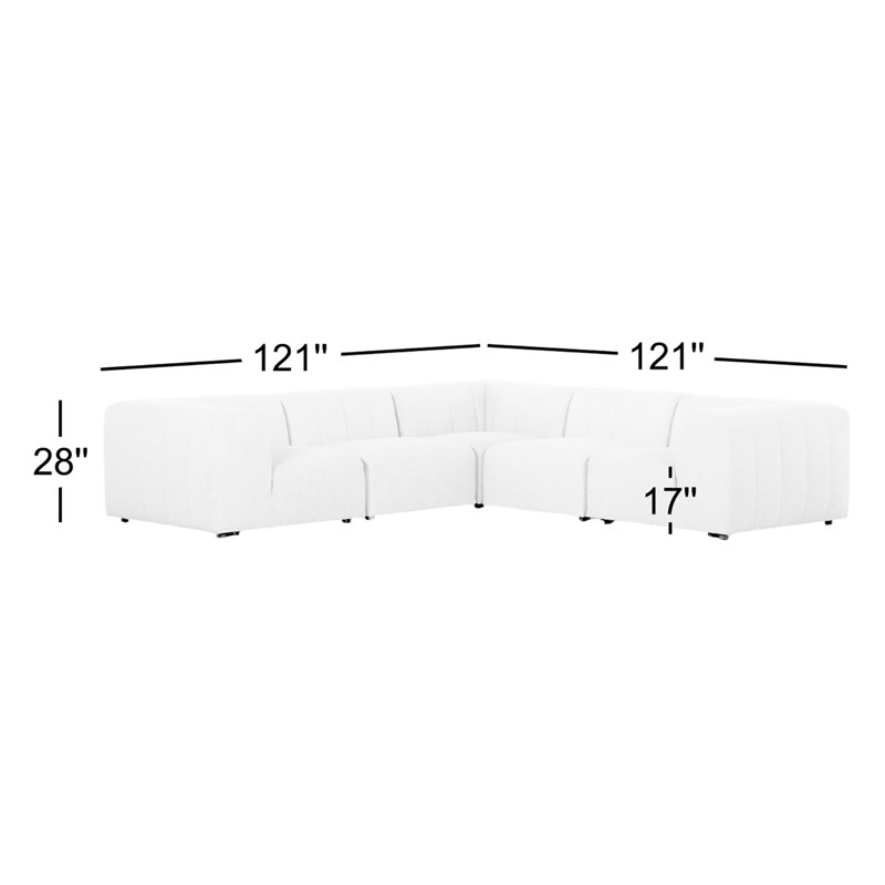 Gwen Outdoor 5 - Seat Patio Sectional