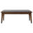 Grey Bench With Natural Walnut Base And Upholstery, Mid-Century Fabric Dining Frame, Vibe