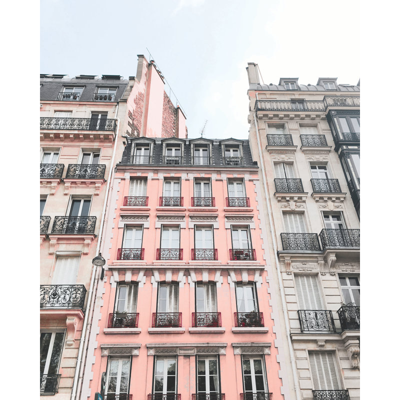 Parisian City Buildings - Photographie sur toile tendue, H 12 po x l 8 po