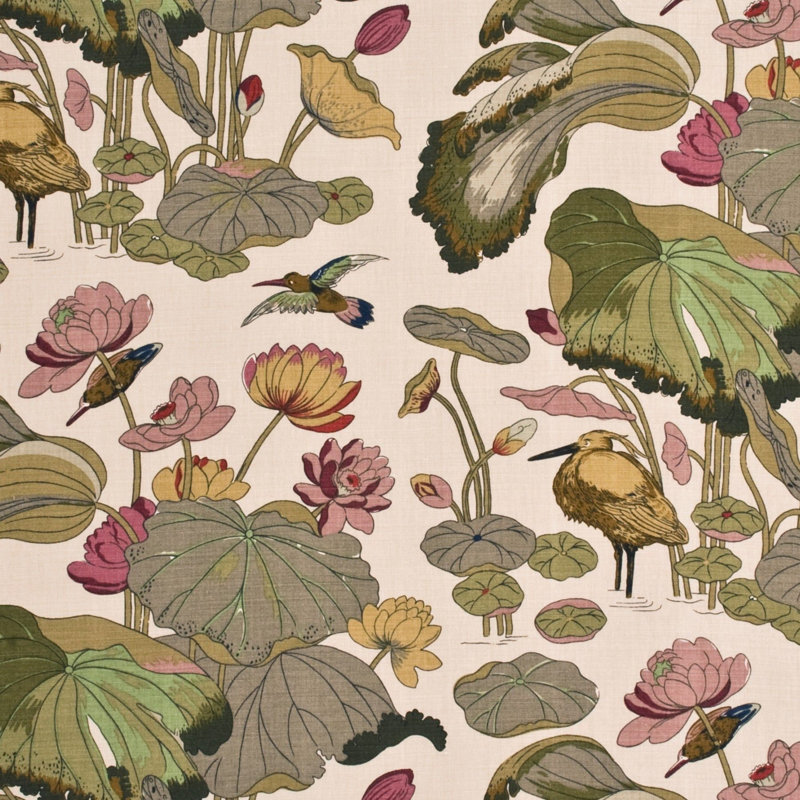 Nympheus Linen Fabric, Biscuit/Taupe