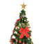 arbre de Noël artificiel avec lumières à DEL écoénergétiques, y compris 195 jupes d'arbre suspendues et garde-corps-115736062