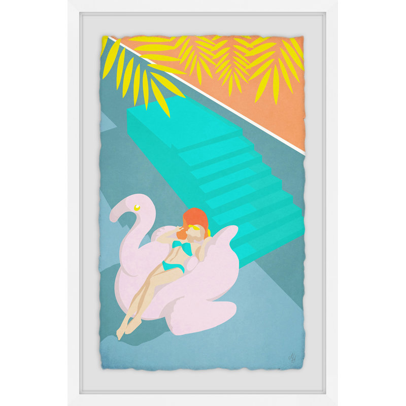 Summer Floater - Single Picture Frame Print, 30 cm H x 20 cm W x 4 cm D