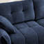Canapé moderne à deux places en tissu de chenille avec repose-pieds, design minimaliste, revêtement texturé pour des espaces de vie confortables et élégants-918414020