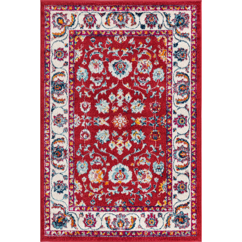 Burgettstown Oriental Indoor Rug, Rectangle 4' x 6'
