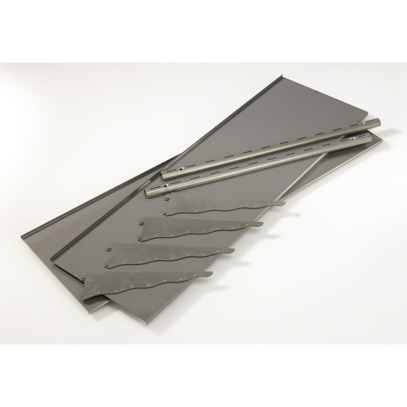 Tablette 2 pièces Chylynn, Argent, H 24 po x l 36 po x P 11 po