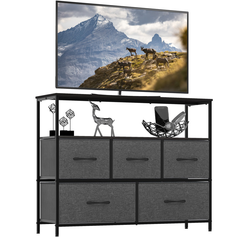5 Drawer Storage Drawer, Gray