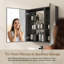 Pharmacie Cvetelin 30 W 30 H avec miroir 4 tablettes-442466338
