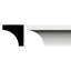 Moulure de coin en PVC H 3/4 po x l 96 po x P 3/4 po