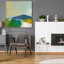 «Vaguely Familiar» par Jan Weiss, art mural en verre acrylique
