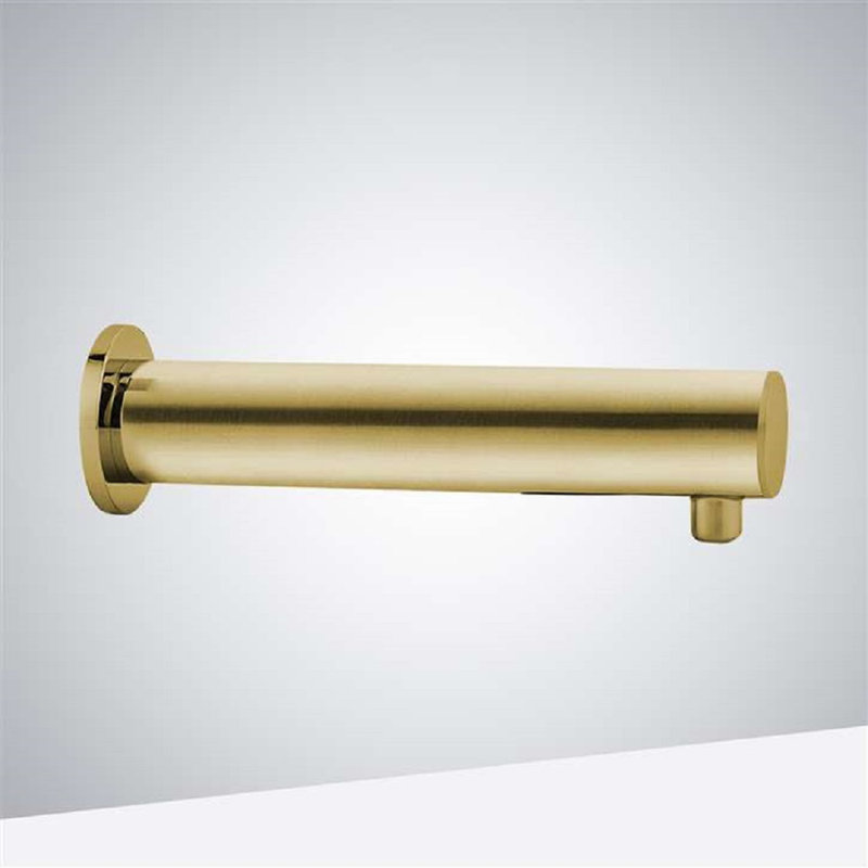 Distributeur de savon mural Fontana, solution d'hygiène sans contact élégante, Or brossé