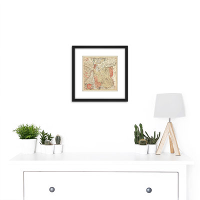 Map Antique 1724 Nigrinus Duchy Teschen Old Replica - Single Picture Frame Print