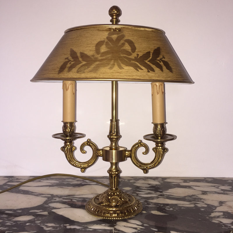 Crimmins Metal Table Lamp, French Gold