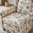 Alida Floral Print Manual Push Back Recliner-1626273288